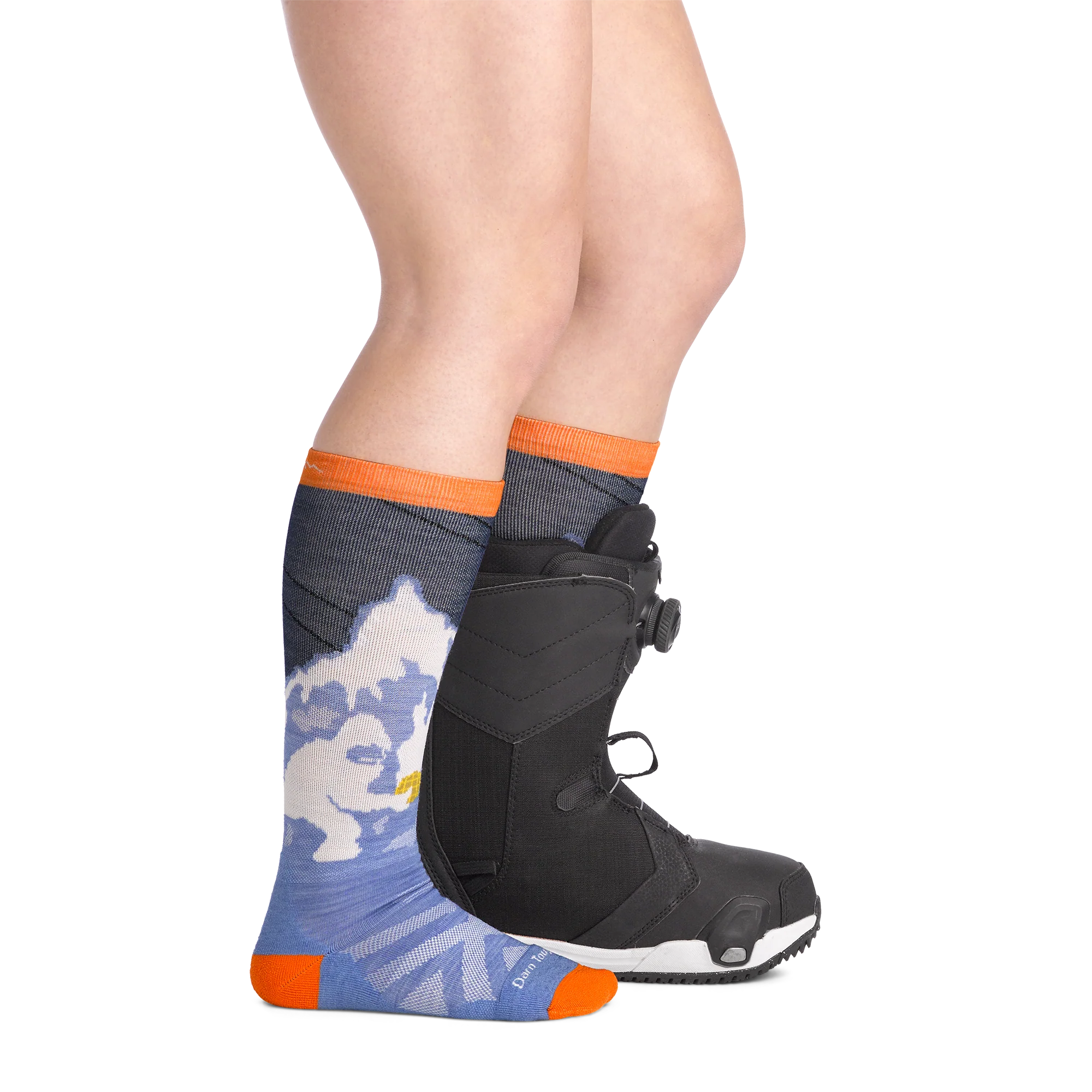 Kids Little Yeti Over-the-Calf Midweight Ski & Snowboard Socks - Image 5