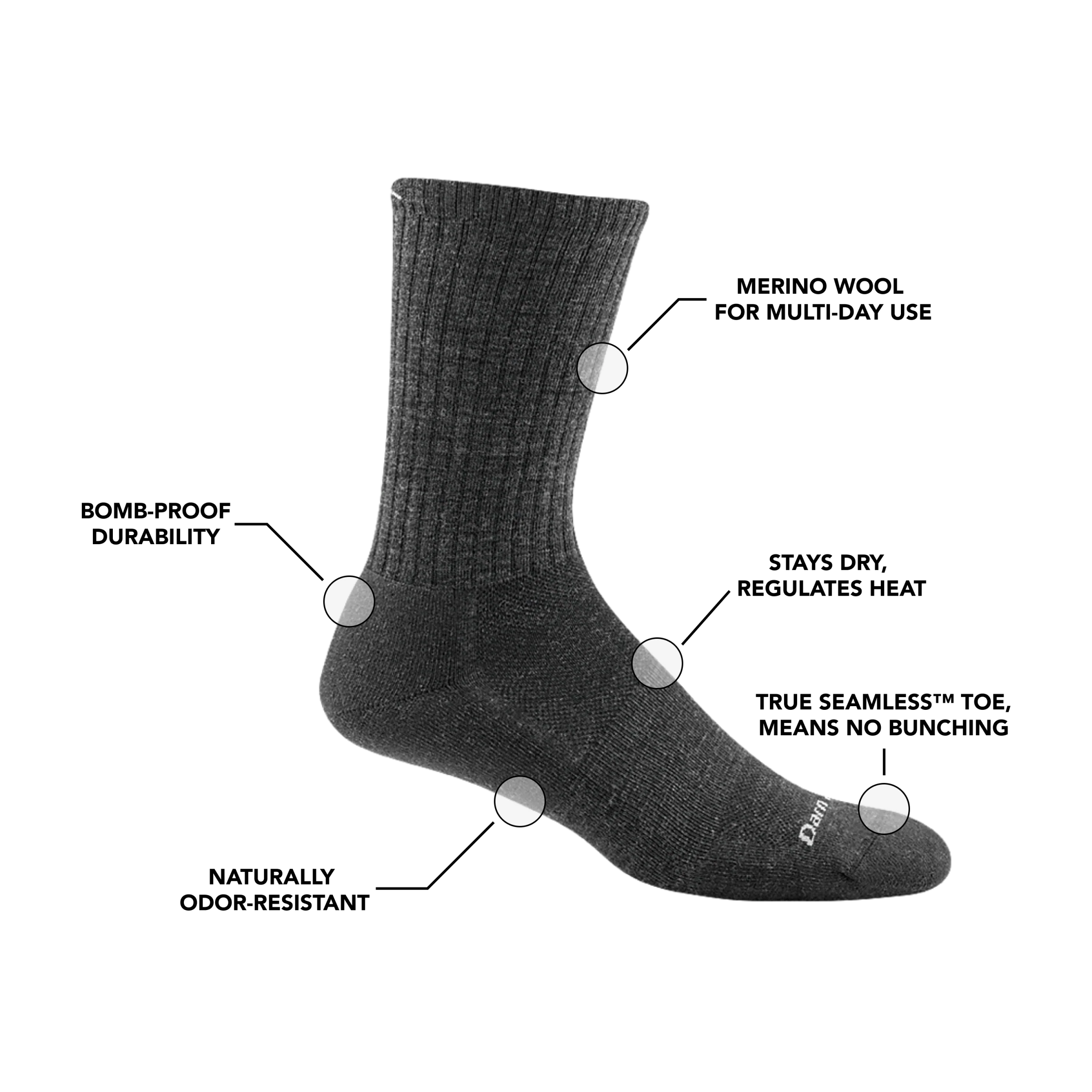 Men's The Standard Crew Lightweight Lifestyle Socks - Image 5