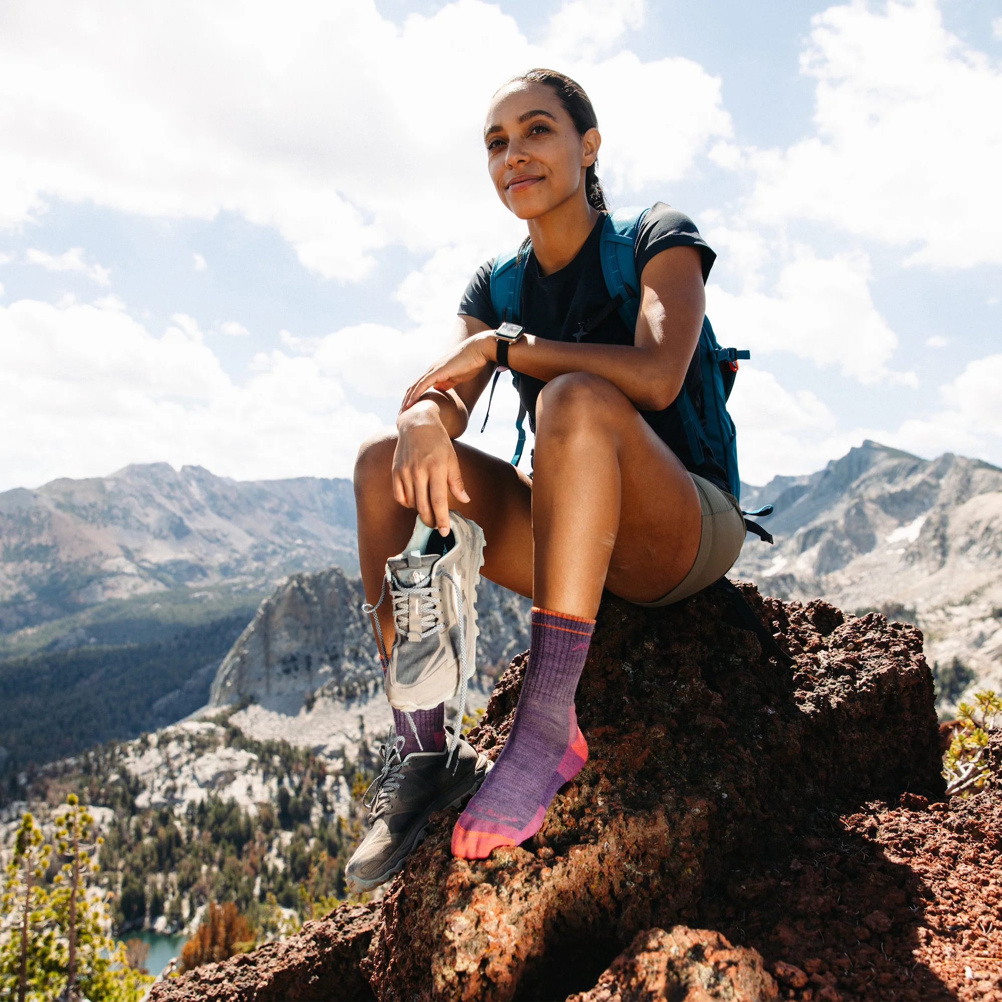 Women's Hiker Micro Crew Midweight Hiking Socks - Image 14