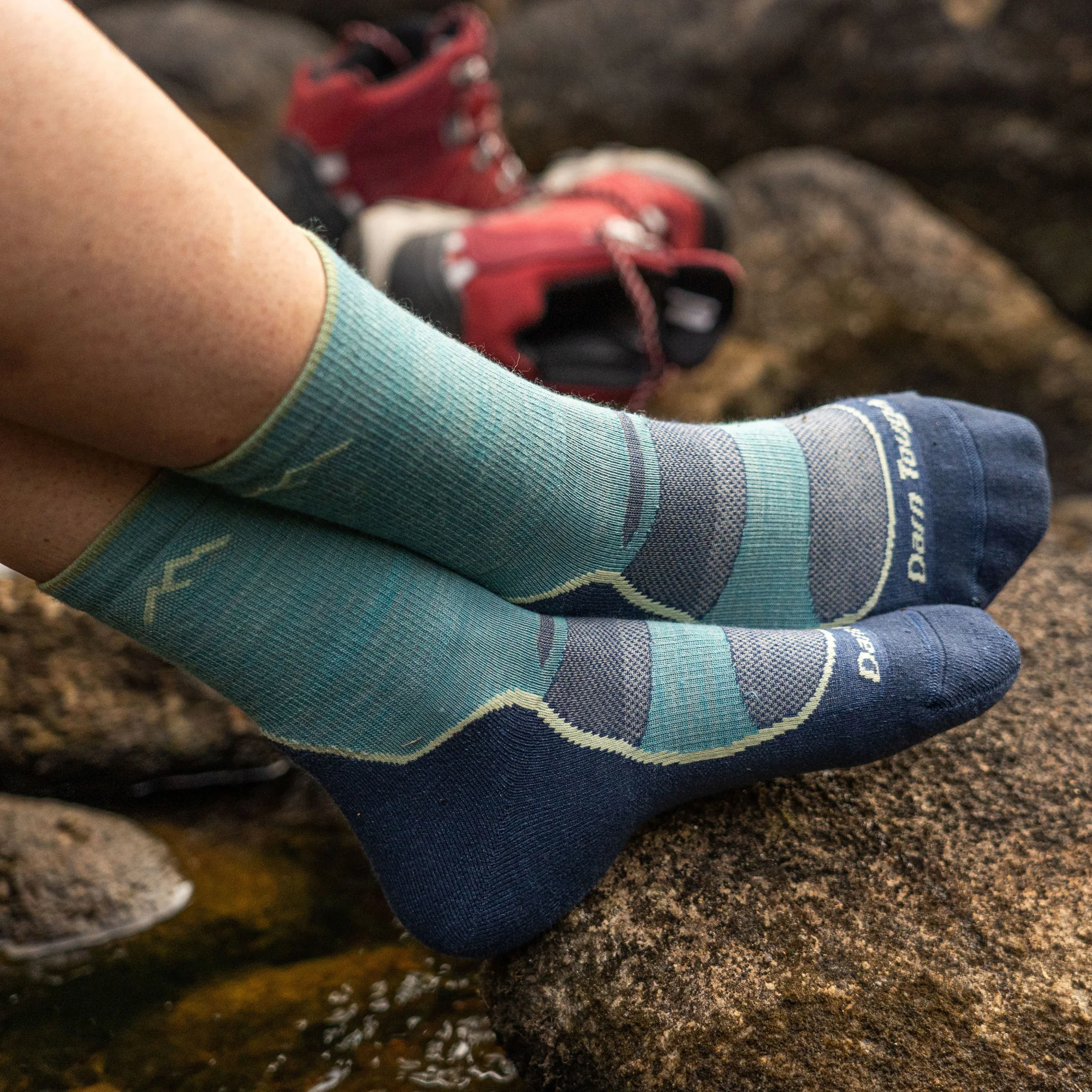Women's Light Hiker Micro Crew Lightweight Hiking Socks - Image 8