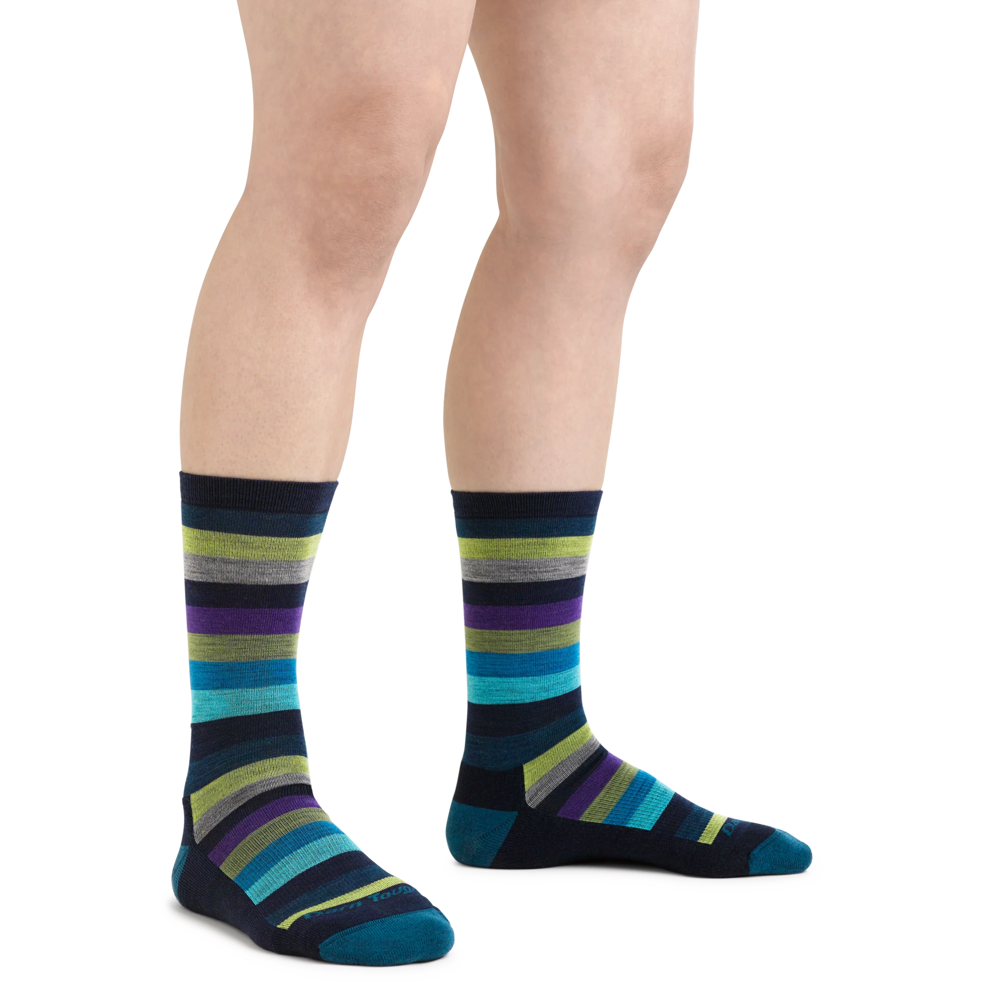 Women's Mystic Stripe Crew Lightweight Lifestyle Socks - Image 3